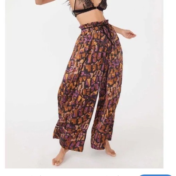 FREE PEOPLE Goddess Lounge Pant in Charcoal‎ Combo XS - Picture 1 of 10
